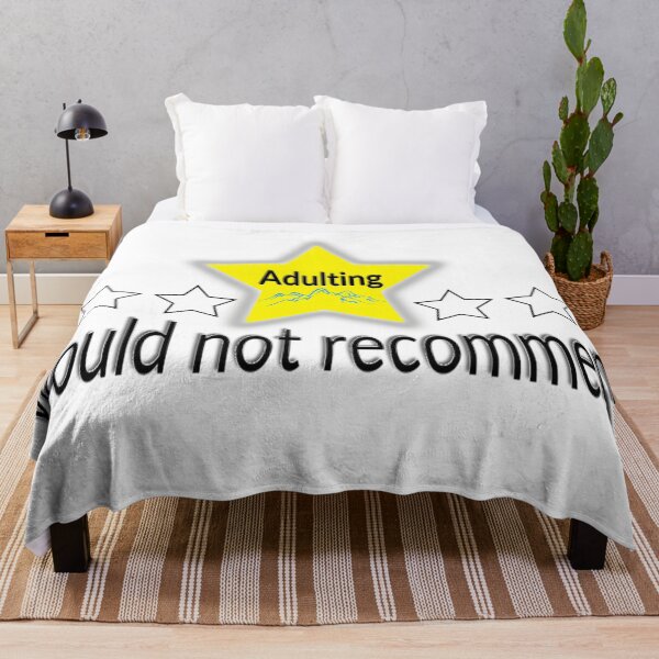 Item preview, Adulting would not recommend  designed and sold by Alshoalla.