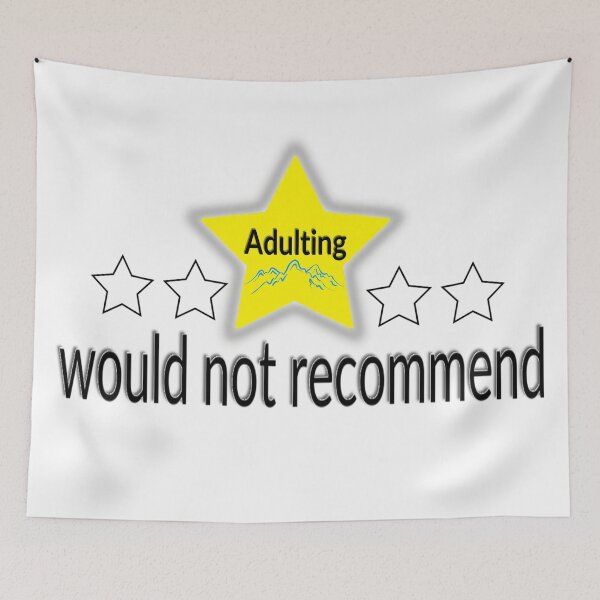 Item preview, Adulting would not recommend  designed and sold by Alshoalla.