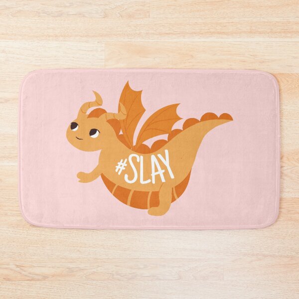 Item preview, Slay All Day Dragon Animal Pun Emblem // Mythical Inspiration designed and sold by FartingUnicorn.