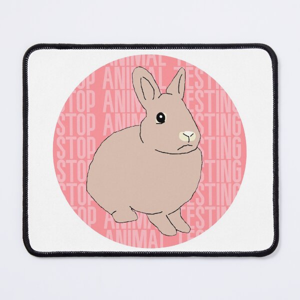 Item preview, Stop Animal Testing Rabbit Stencil designed and sold by RevolutionInPaint.