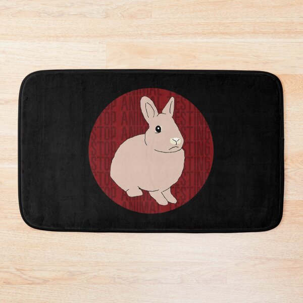 Item preview, Stop Animal Testing Rabbit Stencil designed and sold by RevolutionInPaint.
