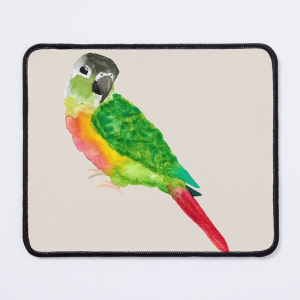 Item preview, Watercolor Green Cheek Conure designed and sold by Liv-Engler-Art.