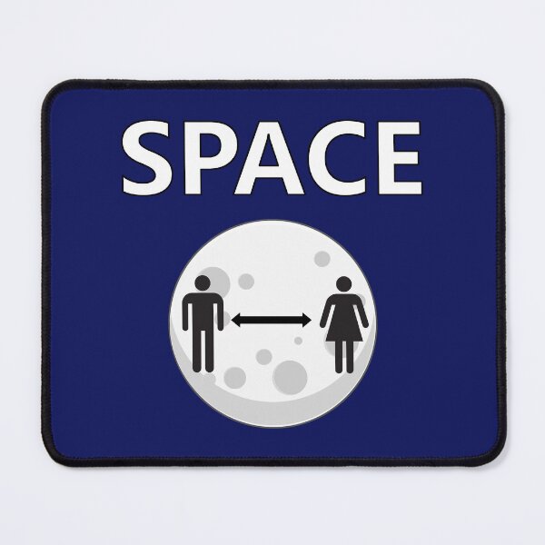Item preview, SPACE: Moon/etc & social distancing (homonym) designed and sold by SolidEarthArt.