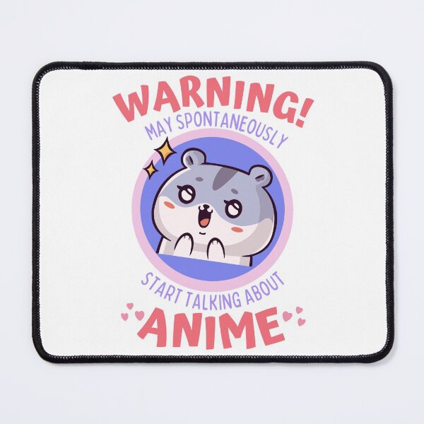 Item preview, Warning May Spontaneously Start Talking About Anime Cute Hamster - Funny Otaku Anime Lover designed and sold by Teetee94.