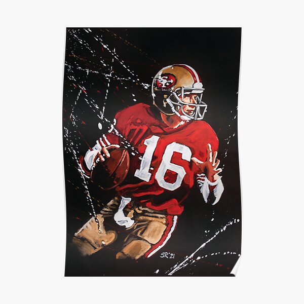 Dan Marino Joe Montana Vintage Poster, Custom prints store