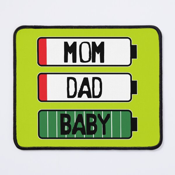Item preview, Energy levels: Mom Dad Baby battery designed and sold by SolidEarthArt.