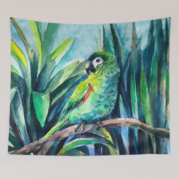 Item preview, Guacamayo de Hahn, acuarela designed and sold by Lemontreeart63.