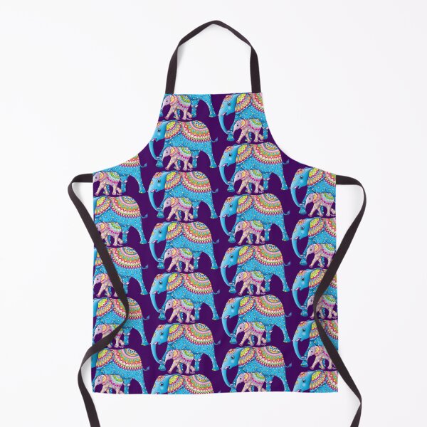 Item preview, Colorful Elephants - Cute Mama Elephant and Baby Elephant Art by Thaneeya McArdle with Butterflies and Flowers designed and sold by Thaneeya McArdle.