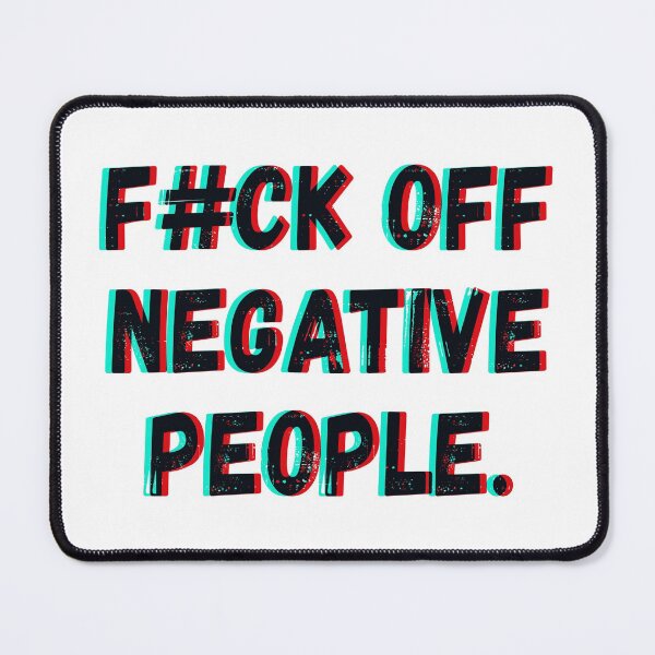 Item preview, F # ck off - negative people - glitch effect designed and sold by 99vectors.