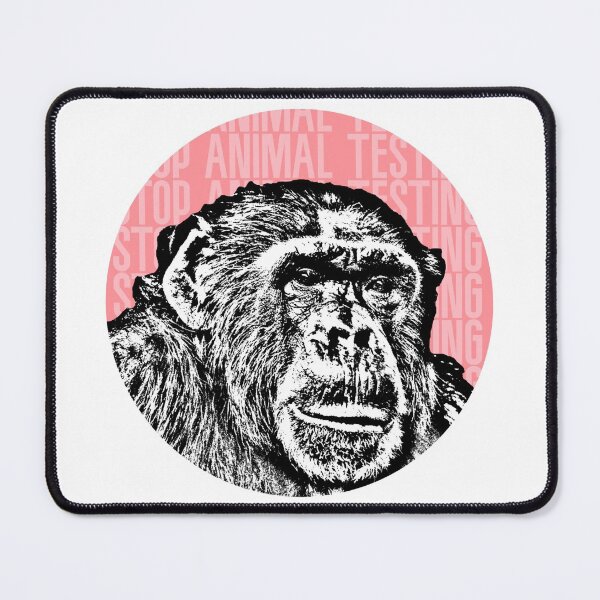 Item preview, Stop Animal Testing Monkey Stencil designed and sold by RevolutionInPaint.