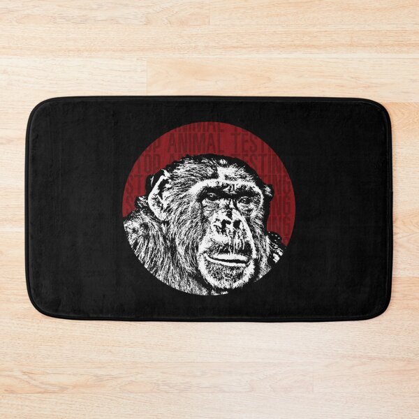 Item preview, Stop Animal Testing Monkey Stencil designed and sold by RevolutionInPaint.