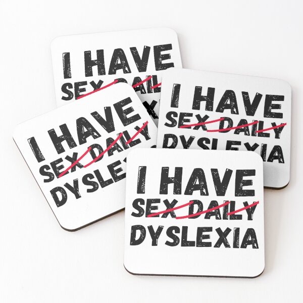Item preview, Funny Dyslexia - Reading Disability designed and sold by Club7Studios.