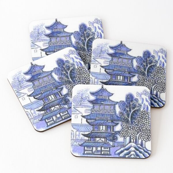 Item preview, blue willow pagoda designed and sold by nigejohn.