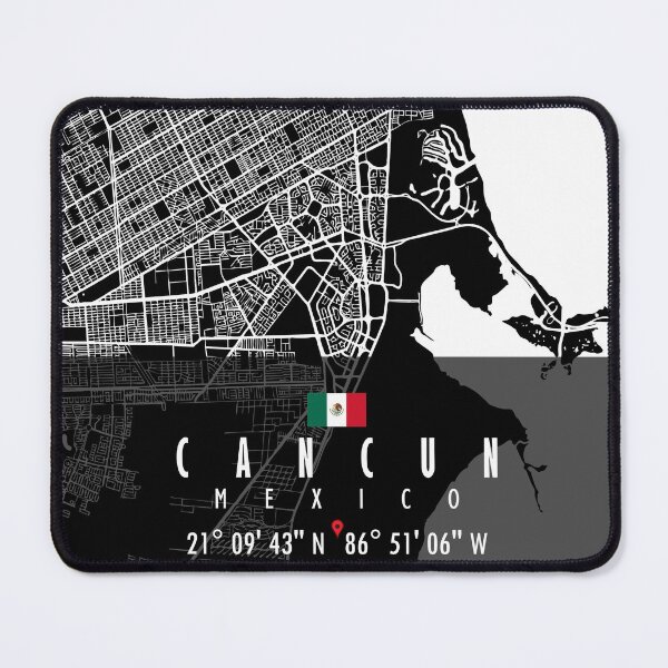 Item preview, CANCUN MAP MEXICO designed and sold by hatimelhag.