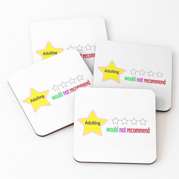 Item preview, Adulting would not recommend  designed and sold by Alshoalla.