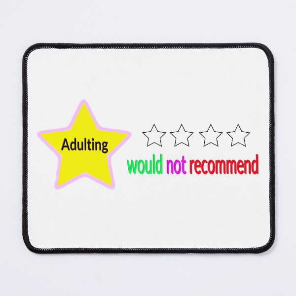 Item preview, Adulting would not recommend designed and sold by Alshoalla.