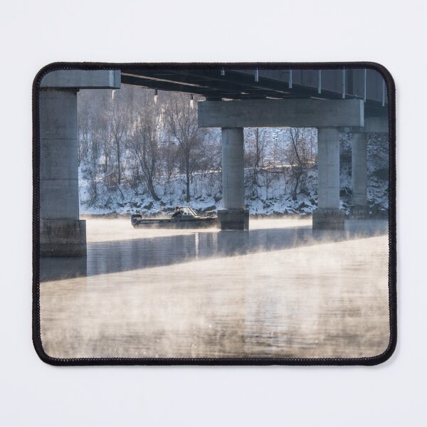 Item preview, Fishing On A Cold Foggy Morning designed and sold by mljdwhite.