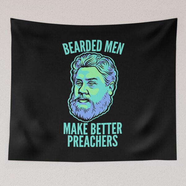 Item preview, Charles Spurgeon Beards - Aqua designed and sold by HalpinDesign.