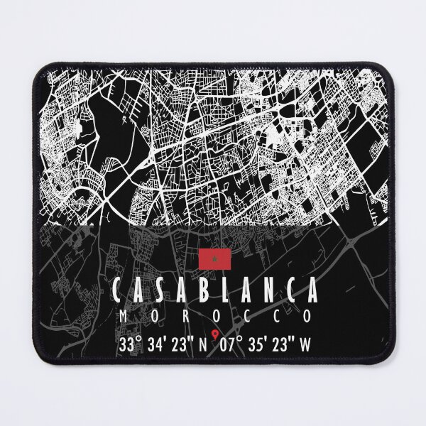 Item preview, CASABLANCA MAP MOROCCO designed and sold by hatimelhag.