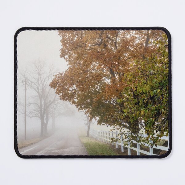 Item preview, Foggy Country Autumn Drive designed and sold by mljdwhite.