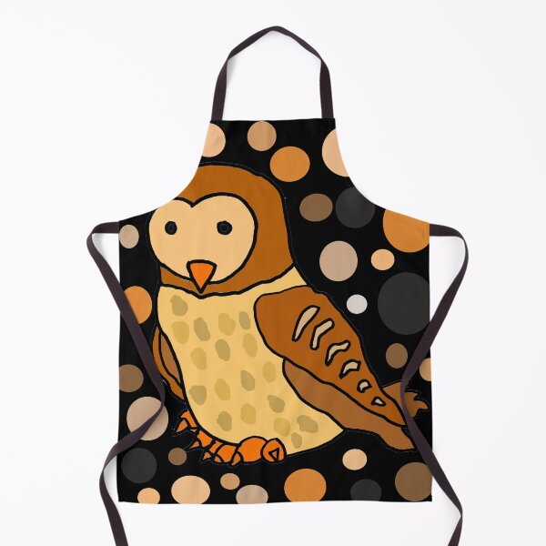 Item preview, Funny Barn Owl and Circle Pattern Art designed and sold by Nature's Fancy.