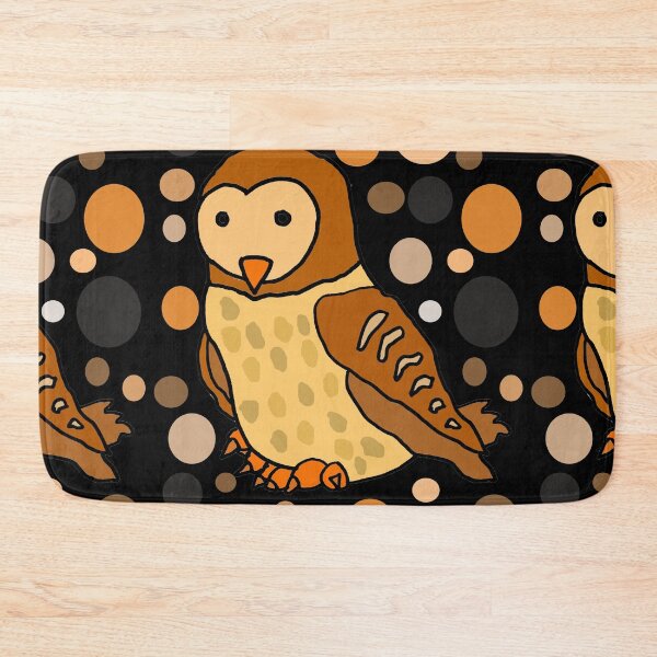 Item preview, Funny Barn Owl and Circle Pattern Art designed and sold by Nature's Fancy.