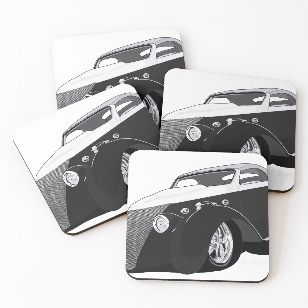 Item preview, Coasters (Set of 4) designed and sold by curtskartoons.