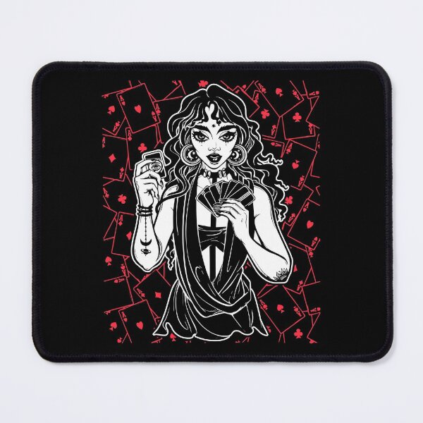Artikelvorschau, GyWo05 Mädchen Tarot Spiel Okkultes Tattoo Cool Retro entworfen und verkauft von Segobia.