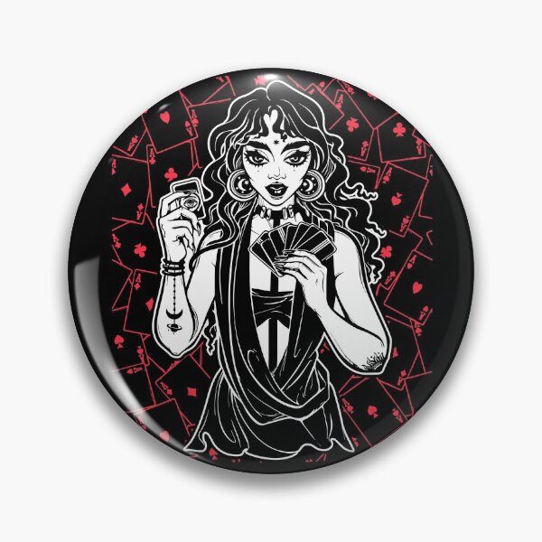Item preview, Girl of Tarot | Game Occult Tattoo Cool Retro designed and sold by Segobia.