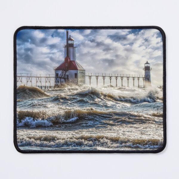 Item preview, Storm At St Joseph Lighthouse designed and sold by mljdwhite.