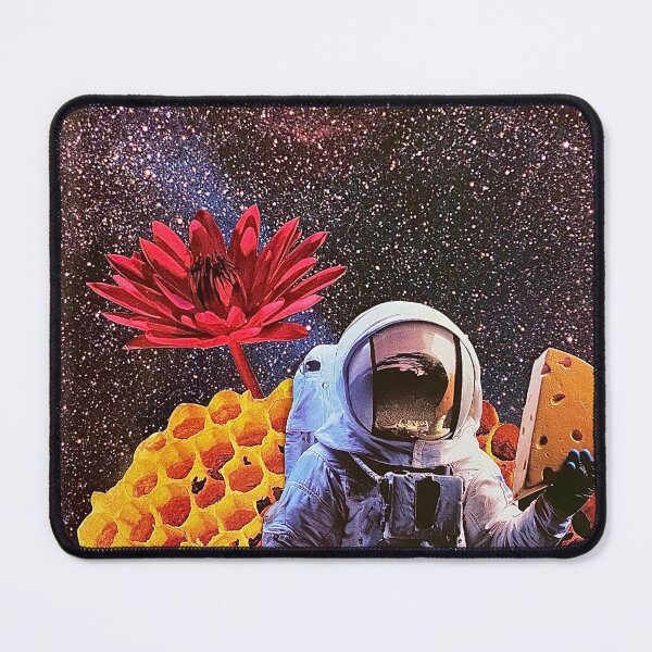 Item preview, Astronaut with Cheese space collage designed and sold by WildeandCo.