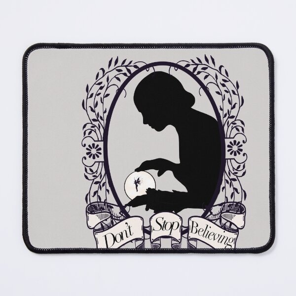 Item preview, Silhouette Young Woman  With Fairy| Victorian Frame| Motivational Quote| Banner| Victorian Wall Art| Halloween Wall Art designed and sold by Monica Laipple.