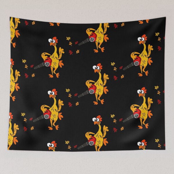 Item preview, Funny Rubber Chicken using Leaf Blower Cartoon designed and sold by Nature's Fancy.