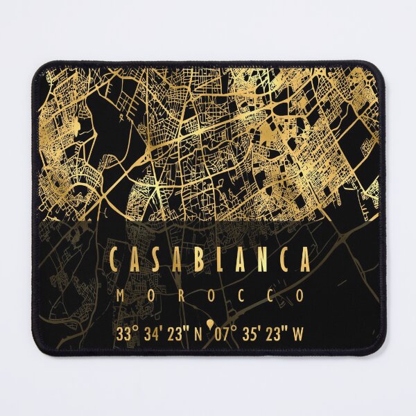 Item preview, CASABLANCA MAP MOROCCO designed and sold by hatimelhag.