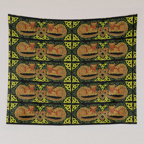 Item preview, Celtic Cats 16 designed and sold by ingridthecrafty.