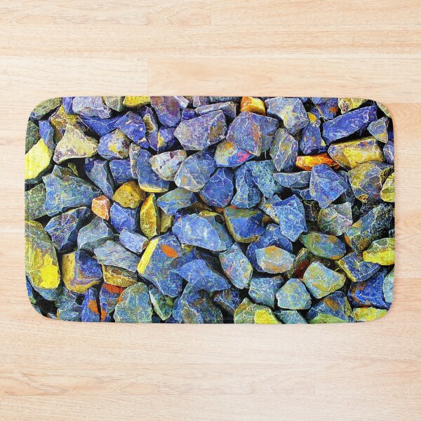 Item preview, Gray, Blue and Yellowed Stones Pattern designed and sold by CherryDamzel.