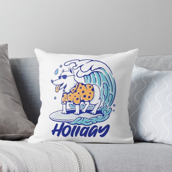 Artikelvorschau, Hund auf Surfbrett, Surfer Happy Dog entworfen und verkauft von PlusPlayStore.