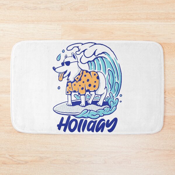 Artikelvorschau, Hund auf Surfbrett, Surfer Happy Dog entworfen und verkauft von PlusPlayStore.