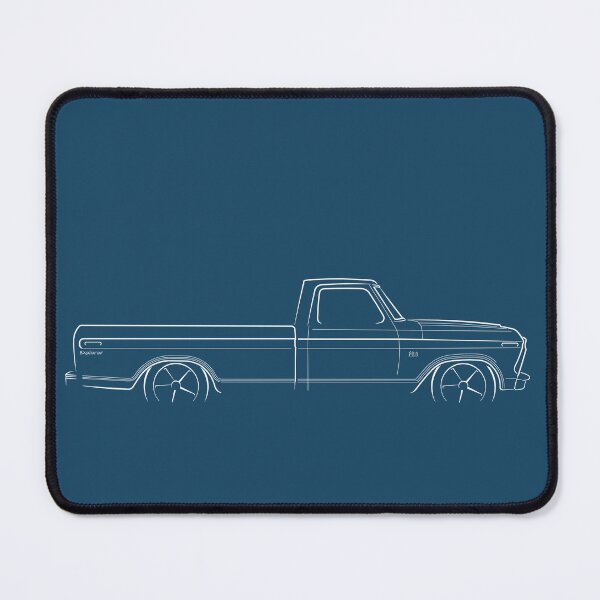 Item preview, 1974 Ford F-100 Longbed pickup - profile stencil, white designed and sold by mal-photography.