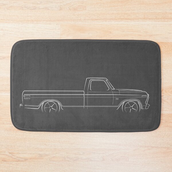 Item preview, 1974 Ford F-100 Longbed pickup - profile stencil, white designed and sold by mal-photography.