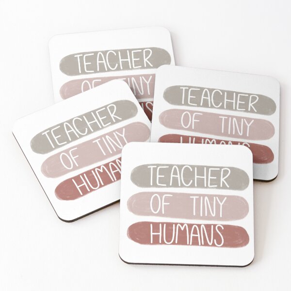 Artikelvorschau, Teacher of Tiny Humans Aufkleber für Lehrer Boho Neutrals entworfen und verkauft von WildeandCo.