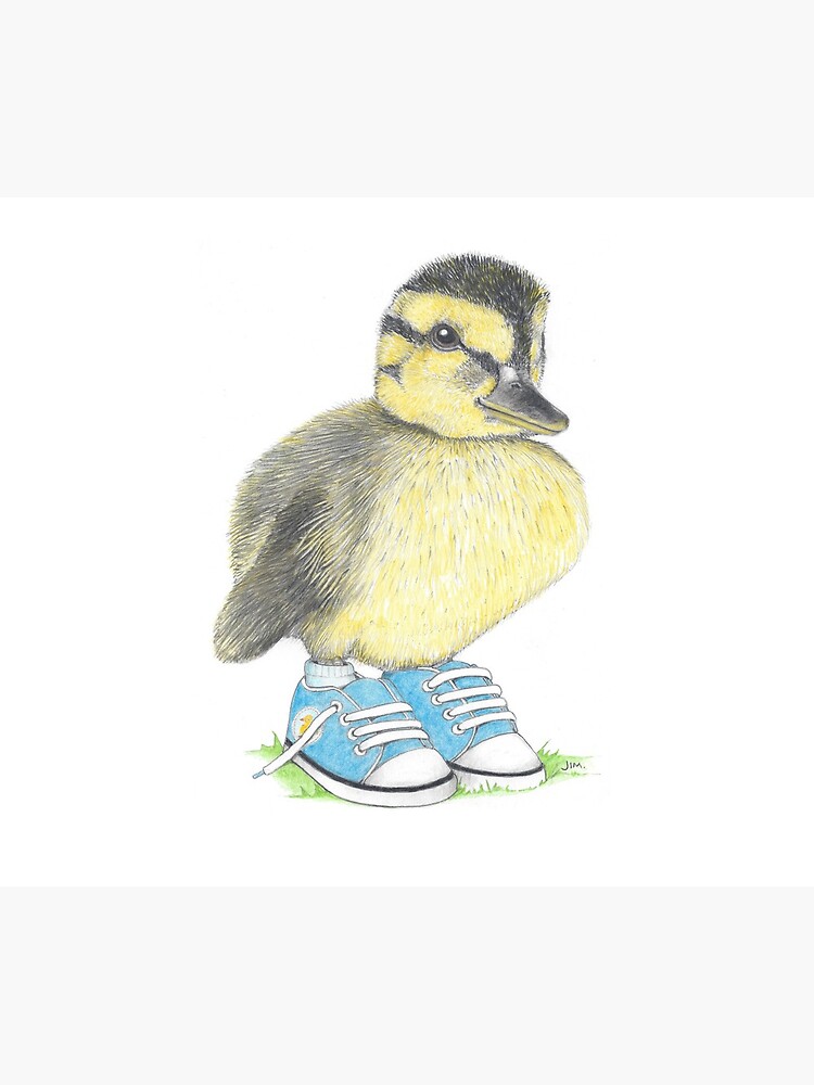 Thumbnail 5 of 5, Mouse Pad, Duckling in sneakers designed and sold by JimsBirds.