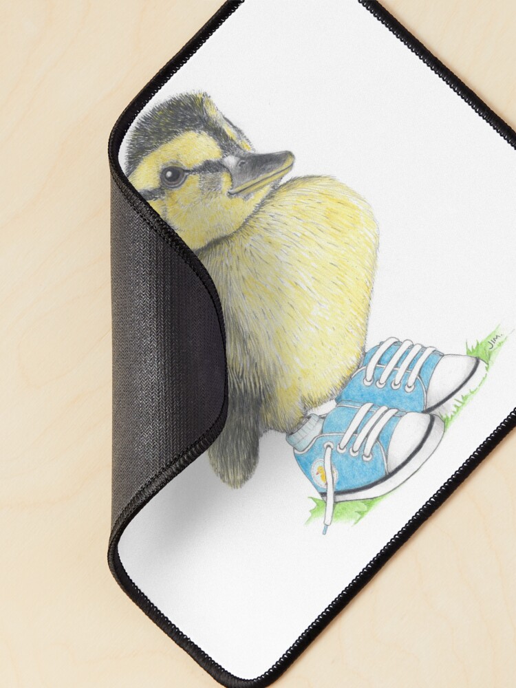 Thumbnail 2 of 5, Mouse Pad, Duckling in sneakers designed and sold by JimsBirds.