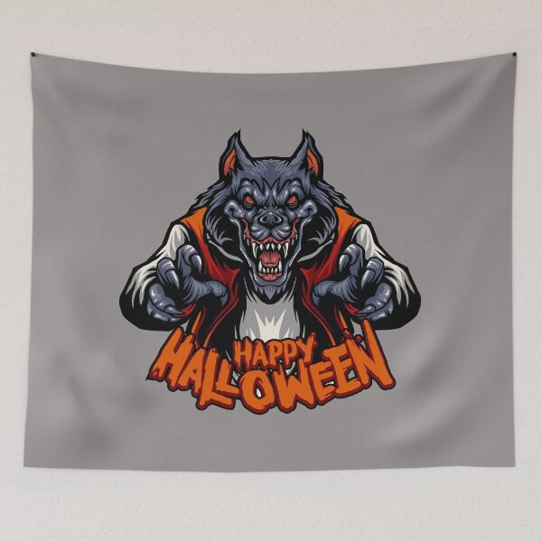 Item preview, Creepy Werewolf Happy Halloween designed and sold by SLAG-Creative.