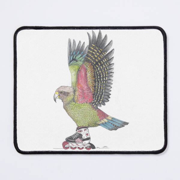 Item preview, Kea Parrot on Inline skates designed and sold by JimsBirds.