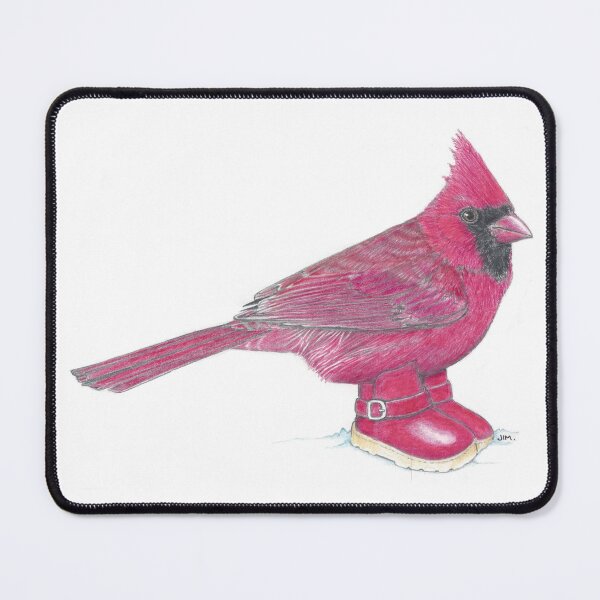 Item preview, Cardinal in Snow Boots designed and sold by JimsBirds.