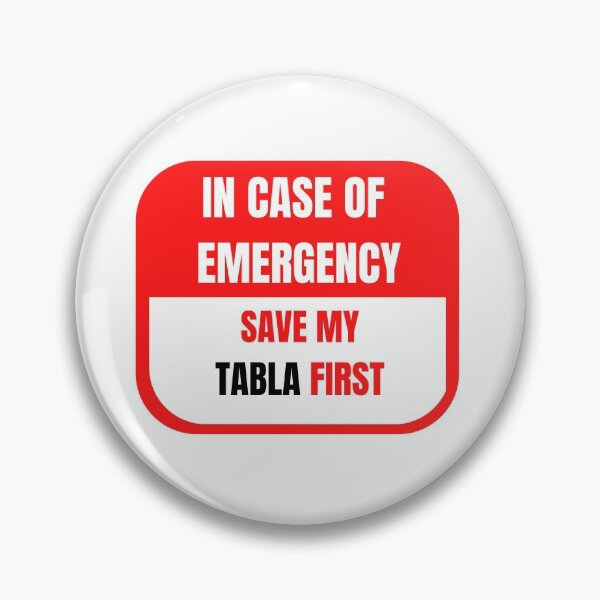 Item preview, In Case of Emergency, Save my Tabla First designed and sold by choceclairs.