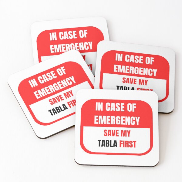 Item preview, In Case of Emergency, Save my Tabla First designed and sold by choceclairs.