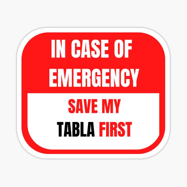 Vista previa del artículo con la obra «En caso de emergencia, primero guarde mi tabla», diseñado y vendido por choceclairs.