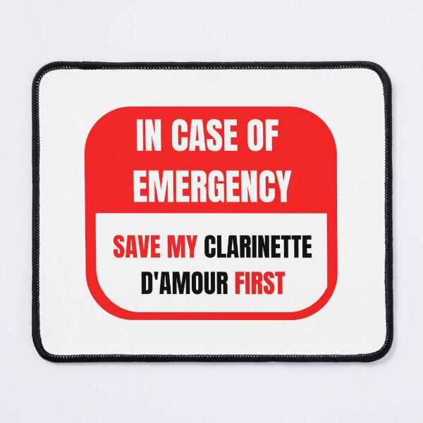 Item preview, In Case of Emergency, Save my Clarinette DAmour First designed and sold by choceclairs.